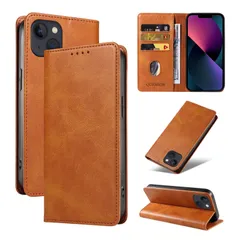 QUEASON【iPhone 13 用 ケース 手帳型】マグネット式 iphone13 用 ケース スタンド機能 いphone13 用 スマホケース カード収納 あいふぉん13 用 スマホケース 耐衝撃 落下防止 防塵（カーキ）