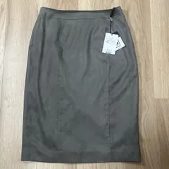 【226807】COUP DE CHANCE クードシャンス  未使用品！　タイトスカート　膝丈　ポリエステル　タグ付き　36/S  ・ アッシュグレー