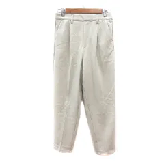 ドレスキップ DRESKIP テーパードパンツ スラックス L 白 アイボリー /MN