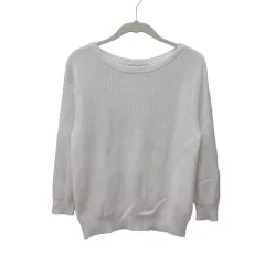 アンタイトル UNTITLED ニット セーター 七分袖 2 白 ホワイト /MS