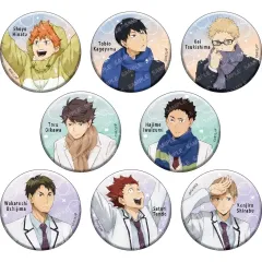 【中古】バッジ・ビンズ フルカラー全8種セット 「ハイキュー!! 缶バッジコレクション(A)-お天気版権 第一弾-」