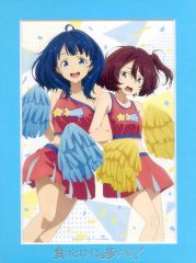 [중고] 종이 보드 보드 플레이트 [단품] 야나미 안나 & 코 마리치 꽃 A4 캐릭터 파인 매트 [Blu-ray / DVD 잃어 히로인이 너무 많다!] 애니 플렉스 온라인 전권 구입 특전