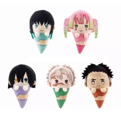 【中古】ぬいぐるみマスコット・ぬいぐるみバッジ 全5種セット 「鬼滅の刃 アイスたぴぬい Vol.3」