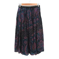 ローズバッド ROSE BUD フレアスカート ロング 総柄 F マルチカラー /MS