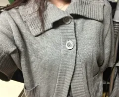 ヴィンテージ森ガールマルヴィンテージ グレー カーディガン