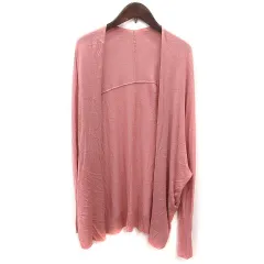 アンデミュウ Andemiu カーディガン ニット 長袖 F ピンク /MS