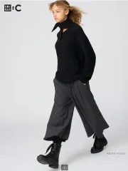 UNIQLO U キュロットパンツ Lサイズ ダークグレー