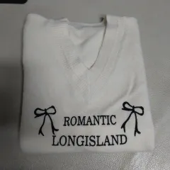 新品) アイボリー ニット ベスト