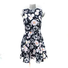 スナイデル SNIDEL ワンピース ひざ丈 ノースリーブ 花柄 0 XS マルチカラー /YI