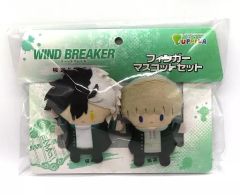 [중고] 열쇠 고리 사쿠라 하루카 & 카지렌 (봉제인형) 핑거 마스코트 PUPPELA (파펠라) 세트 [WIND BREAKER]