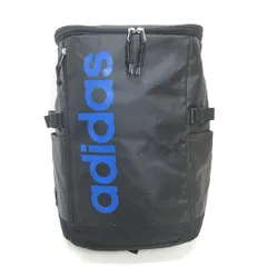 K■アディダス/adidas ロゴプリント リュック デイパック 黒 BAG 兼用■64【中古】