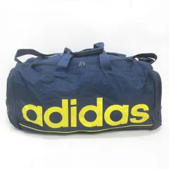 K■アディダス/adidas ロゴプリント入り 大型 ボストンショルダーバッグ 紺 スポーツBAG 旅行◎ 兼用■19【中古】