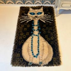 60s 70s ドイツ ヴィンテージ ラグ スペースエイジ ミッドセンチュリー