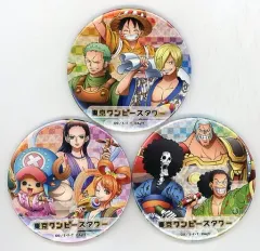 【中古】バッジ・ピンズ [単品] 麦わらの一味 缶バッジセット(3個セット) 「ワンピース お宝袋2019」 麦わらストア 東京ワンピースタワー店限定
