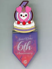 【中古】バッジ・ピンズ サナ ラブリーフラッグピンバッジ SAVELY 「TWICE JAPAN DEBUT 6th Anniversary Goods」
