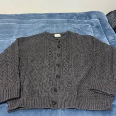 ANOTHER OFFICE アナザーオフィス グランド麻 ケーブル カーディガン 1サイズ