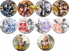 [중고] 배지 핀즈(캐릭터) 전 10종 세트 [전국 BASARA4 황무장캔 배지 컬렉션]