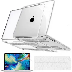 MacBook Air 13インチ用 透明ケース プラスチック製ハードシェル&キーボードカバー&画面プロテクター 対応機種：MacBook Air 13インチ Retinaディスプレイ 2020年/2019年/2018年モデル A2337 M1/A2179