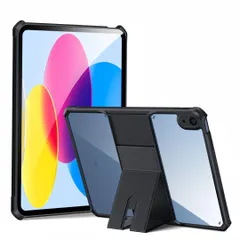 iPad 第11世代 (A16, 2025) 11インチ ケース 2022 iPad 第10世代 10.9インチ カバー クリア 透明 スタンド付き 耐衝撃 背面 はめ込み 透明ケース
