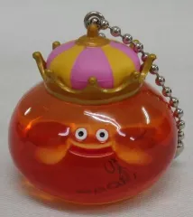 【中古】キーホルダー・マスコット(キャラクター) キングスライム(オレンジ) 「ドラゴンクエスト クリアフィギュアコレクション～スライム系モンスター大集合～」