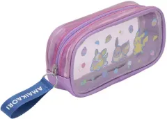 【中古】文房具その他 ピカチュウ＆イーブイ＆ワンパチ クリアペンポーチ AMAIKAORI 「ポケットモンスター」 ポケモンセンター限定