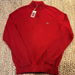 ラコステ ハーフジップアップ ニット (ㅎ5388)