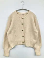 natural couture カーディガン/ボレロ F アイボリー 無地 ショート丈 長袖