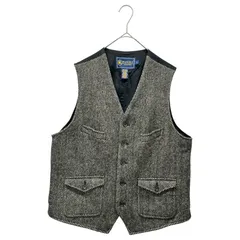 RALPH LAUREN RUGBY(ラルフローレンラグビー) Herringbone Tweed Wool Gilet ヘリンボーン ツイード ウール ジレ L グレー×ブラック ベスト
