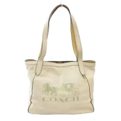 コーチ COACH ホースアンドキャリッジ レザー トートバッグ 本革 白 ホワイト C4063 /AE