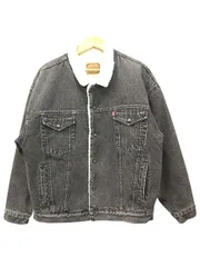 リーバイス Levi's 06609 デニムボアジャケット ブラックデニム ジージャン ビッグサイズ ブラック XG