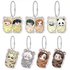 【中古】キーホルダー 全7種セット アクリルチャーム 「呪術廻戦 ぷにとっぷ おくるみたいがーあそーとvol.2」