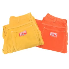 ラングラー WRANGLER 2点セット ペインターパンツ ワイド ワーク S イエロー 黄色 オレンジ 橙色 WM4989 /IU