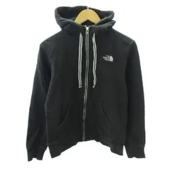 ザノースフェイス THE NORTH FACE ジップアップ パーカー フーディ ロゴ 刺繍 長袖 M 黒 ブラック 1229 ■YHS9