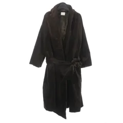 オネット Honnete ベロアガウンコート ジャケット ブラウン 茶 HO-17AW