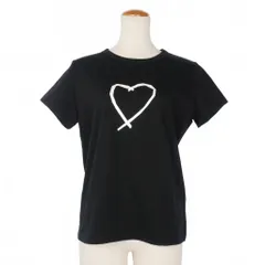 アニエスベー agnes b. サラエボハート Tシャツ カットソー サイズ3 ブラック 黒