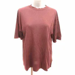 ミラオーウェン Mila Owen ニット カットソー 五分袖 ONE 茶 ブラウン /YK