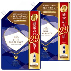 [정리 사] 파파 파인 향기 유연제 옴므 1440ml 초특대 용량 리필 크리스탈 무스크의 향기 × 2 개 세트