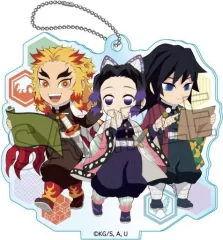 【中古】雑貨 冨岡義勇＆胡蝶しのぶ＆煉獄杏寿郎 「鬼滅の刃 街道歩きシリーズ アクリルキーチェーンvol.2」