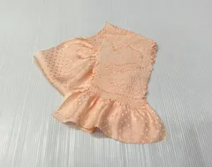 帯揚/絞り/オレンジ/美品/9123