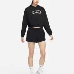 ナイキ M クロップド オーバーサイズ フード付きTシャツ W-長袖-254