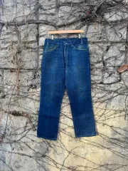 80s リーバイス ヴィンテージ 519 テーパード ストレートフィット ウォッシュ デニム パンツ