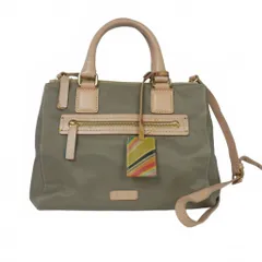 ポールスミス PAUL SMITH ナイロン レザー 2WAY ショルダーバッグ カーキ