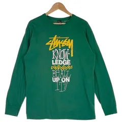STUSSY ステューシー Stir It Up ロンT ロングスリーブ 長袖 Tシャツ グリーン Size L