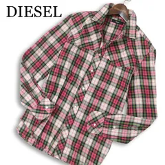 DIESEL ディーゼル 通年★ 長袖 スリム ウエスタン チェック シャツ Sz.S メンズ
