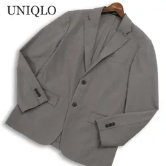 24SS★ UNIQLO ユニクロ 通年 感動ジャケット★ 2B テーラード ジャケット Sz.L メンズ グレー