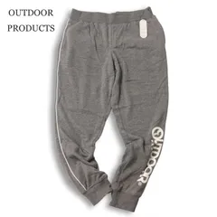 【新品 未使用】 OUTDOOR PRODUCTS アウトドアプロダクツ ロゴ 裏起毛 スウェット ジョガー パンツ Sz.2XL メンズ 灰 大きい