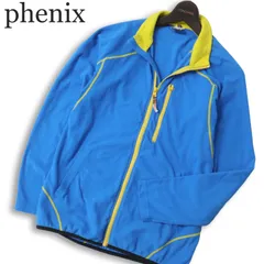 phenix フェニックス 秋冬 ロゴ刺繍★ ステッチ フルジップ フリース ジャケット ブルゾン Sz.M メンズ アウトドアのサムネイル