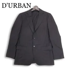 D'URBAN ダーバン 通年★ シルク テーラード ジャケット Sz.94Y6 メンズ 黒