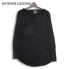 MURDER LICENSE マーダーライセンス 通年★ レーヨン カットソー Tシャツ Sz.46 メンズ 黒のサムネイル
