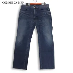 COMME CA MEN コムサ メン 通年 USED加工★ ストレッチ デニム パンツ ジーンズ Sz.L メンズのサムネイル